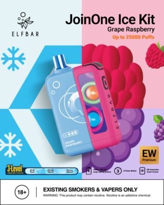 ELFBAR JoinOne ice kit 25000puffs Grape Raspberry
