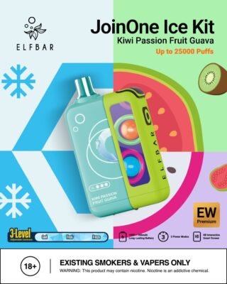 ELFBAR JoinOne ice kit 25000Puffs kiwi passion Fruit Guava
