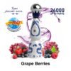 HUMO AZUL 24000 PUFFS DISPOSABLE VAPE GRAPE BERRIES