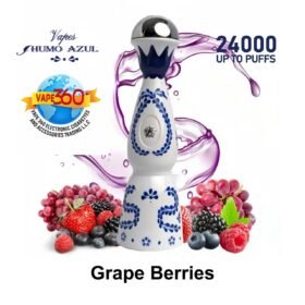 HUMO AZUL 24000 PUFFS DISPOSABLE VAPE GRAPE BERRIES