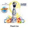 HUMO AZUL 24000 PUFFS DISPOSABLE VAPE PEACH ICE