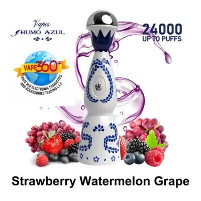 HUMO AZUL 24000 PUFFS DISPOSABLE VAPE STRAWBERRY WATERMELON GRAPE