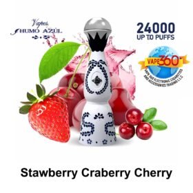 HUMO AZUL 24000 PUFFS  DISPOSABLE VAPE STAWBERRY CRABERRY CHERRY