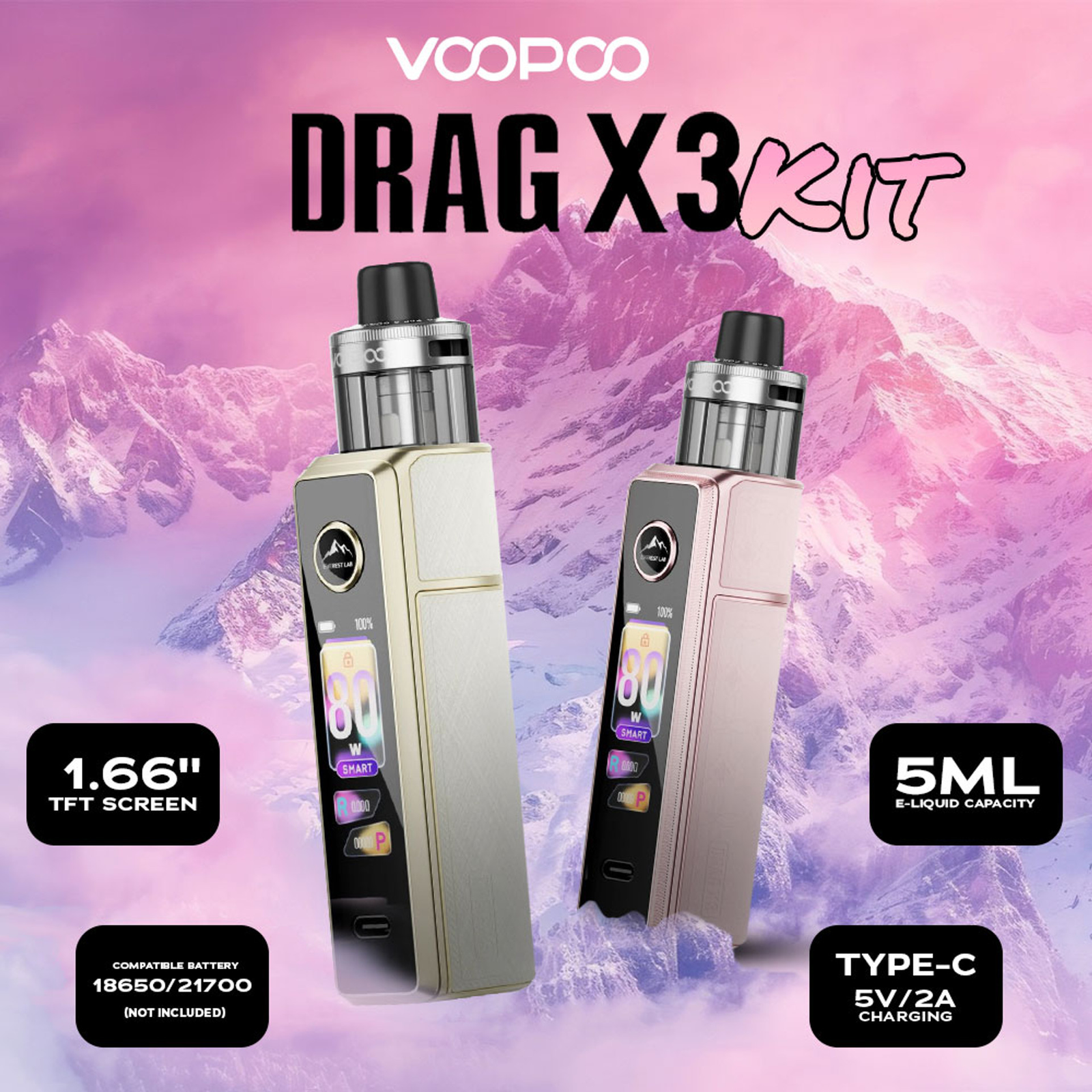VooPoo Drag X3 Kit 80W